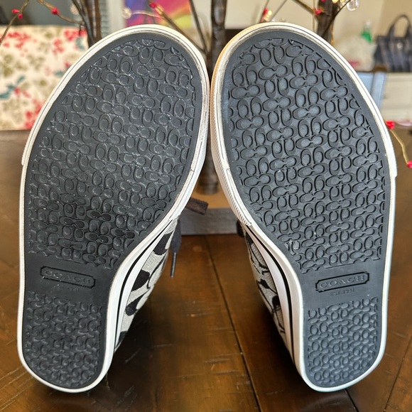 COACH POPPY CHAN PEPPER HIGH TOP SNEAKERS - Picture 8 of 11